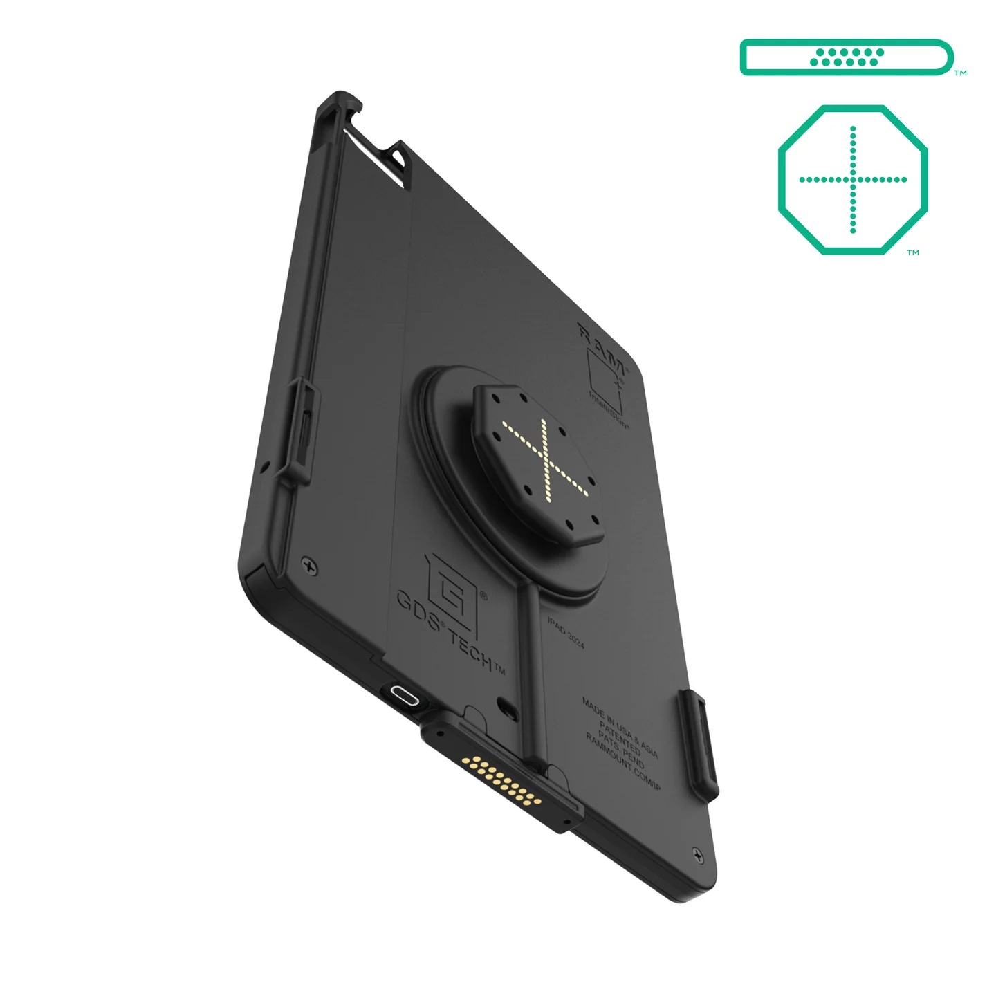 RAM-GDS-SKIN-AP45-M2-TCDB IntelliSkin® Thin-Case™ für iPad Air 11 (M2) (D Shape & rückseitige Pogo Pads) 4