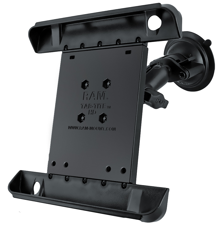 RAM-B-166-TAB6U Tab-Tite Halterung 9" Tablets mit Twist-Lock Saugnapfbasis/Apple iPad 9.7 2