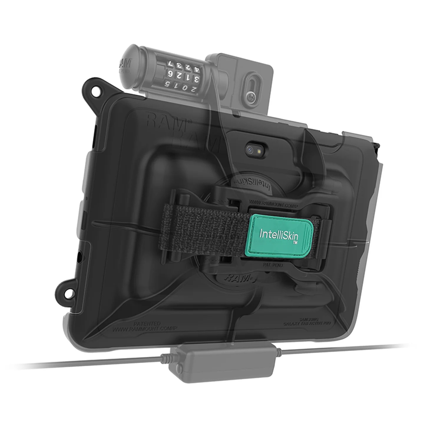 RAM-HOL-SAM57CPCL-1AU RAM®EZ-Roll'r™ Lade- und Datendock Tab Active4 Pro/Tab Active Pro/Zahlenschloss 5