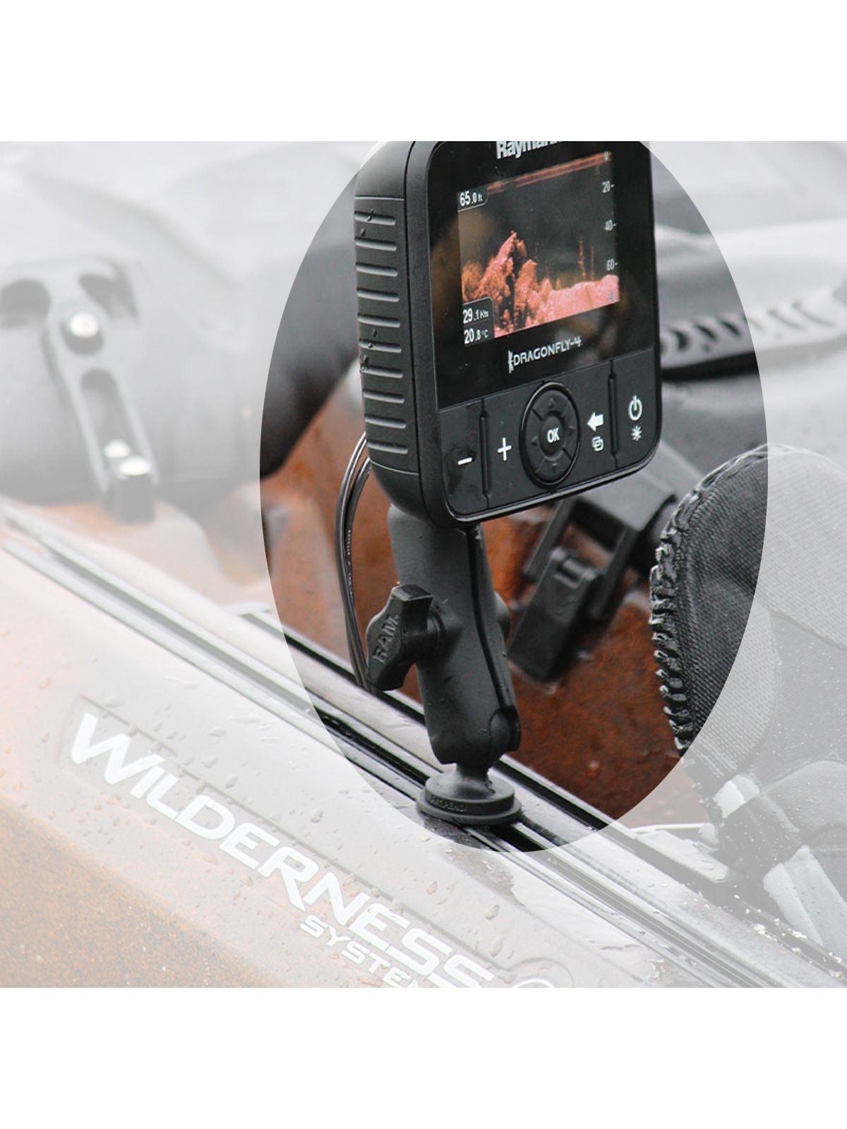 RAP-B-354U-TRA1 Ram Mount Track Ball B-Kugel Adapter mit T-Bolt-Befestigung für Schienensysteme 6
