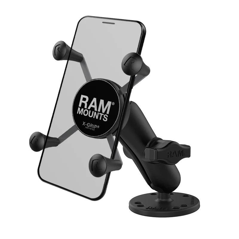 RAM-B-138-UN7U small X-Grip Schraubhalterung für kleine Smartphones - Round Base, B, medium 0