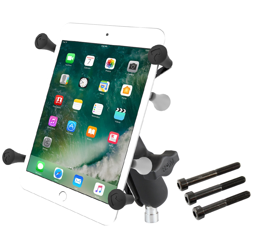 RAM-B-367-UN8U Motorradhalterung mit X-Grip für 7"-8" Tablets - M8-Gewinde + M8 Schrauben 1