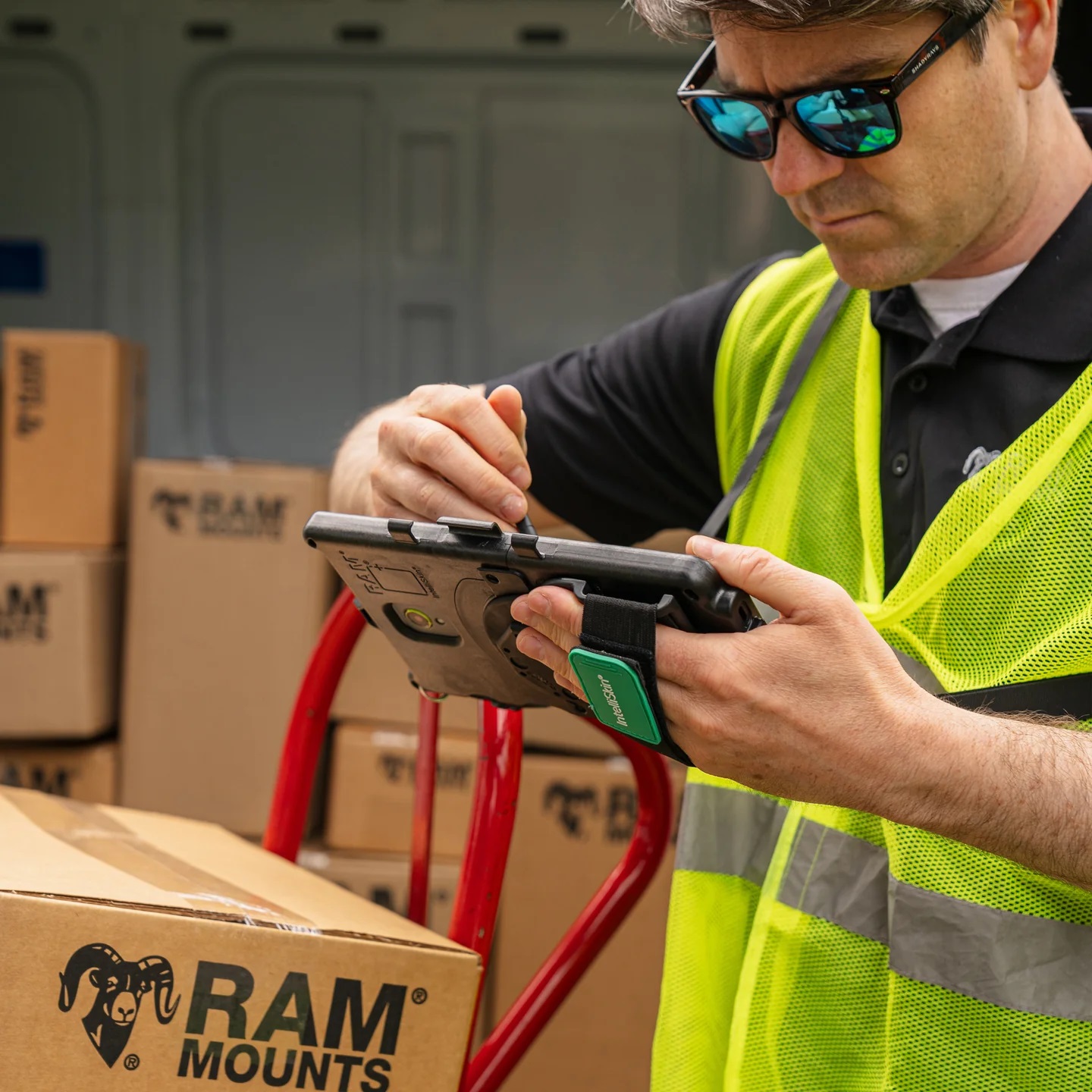 RAM-GDS-U1HSU GDS® Uni-Conn™ Adapter mit Handband für IntelliSkin® 4