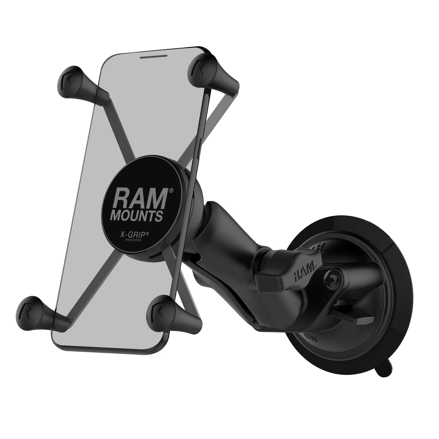 RAM-B-166-UN10U X-Grip Universalhalteklammer für große Smartphones - Socket-Arm medium, Saugnapf 6