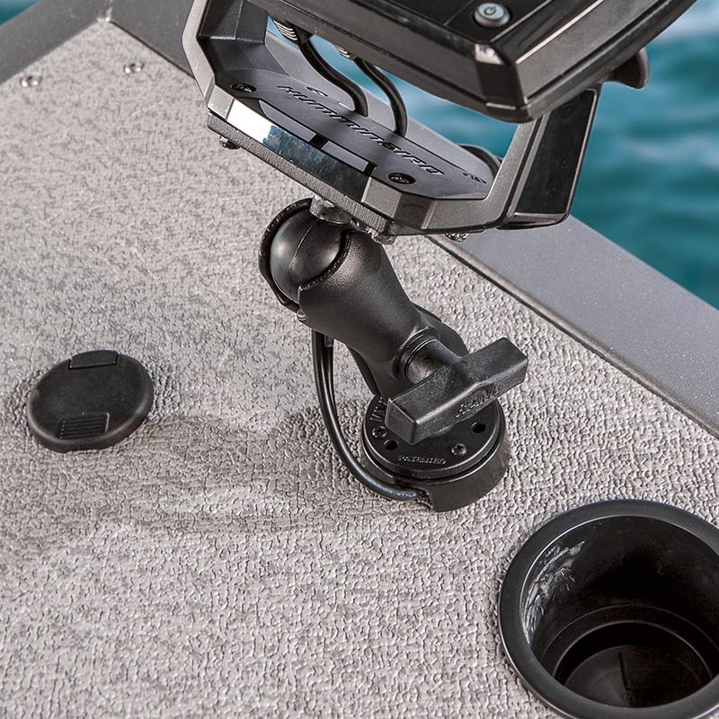 RAM-111-403U Basisset - Double Ball Mount mit Elektronics Plate und Kabelmanager (C-System) 3