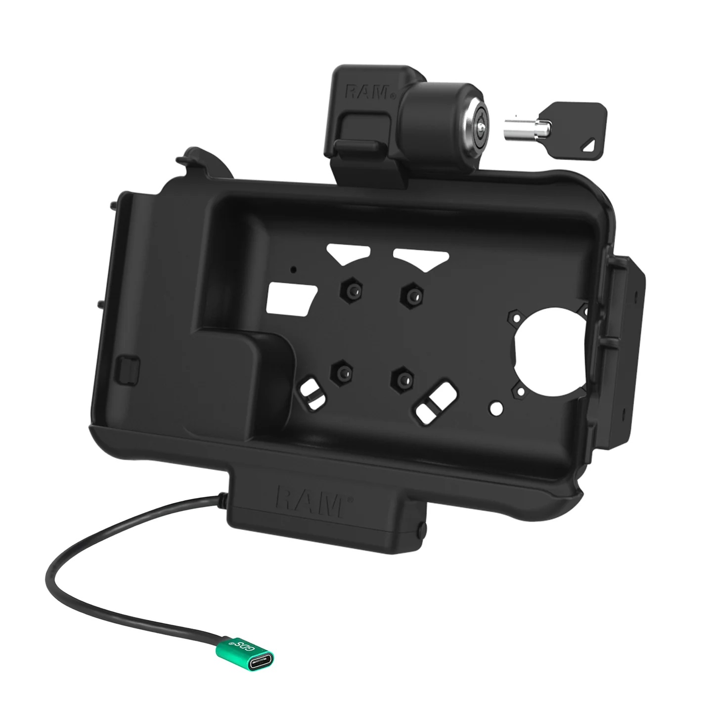 RAM-HOL-SAM58CPKLNU GDS abschließbares Ladedock USB-C für Samsung Tab Active5 & Tab Active3 4