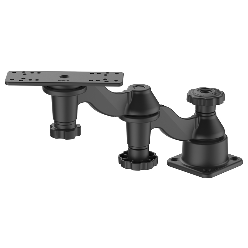 RAM-109H-1U Swing Arm Halterung für Fishfinder mit doppeltem Schwenkarm (horizontal) 2