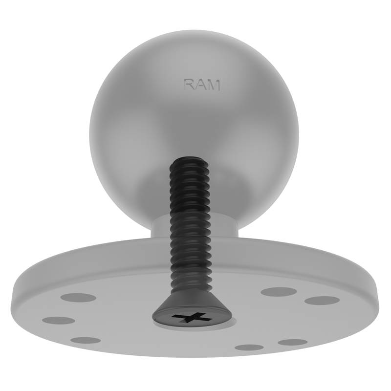 RAM-202U-IN1 Round Base mit Stahlschraube 2