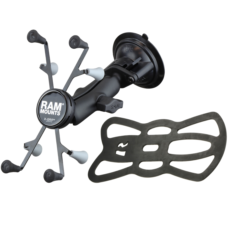 RAM-B-166-UN8U X-Grip Universalhalteklammer-Set für 7-8" Tablets mit B-Arm und Saugnapfbasis 3
