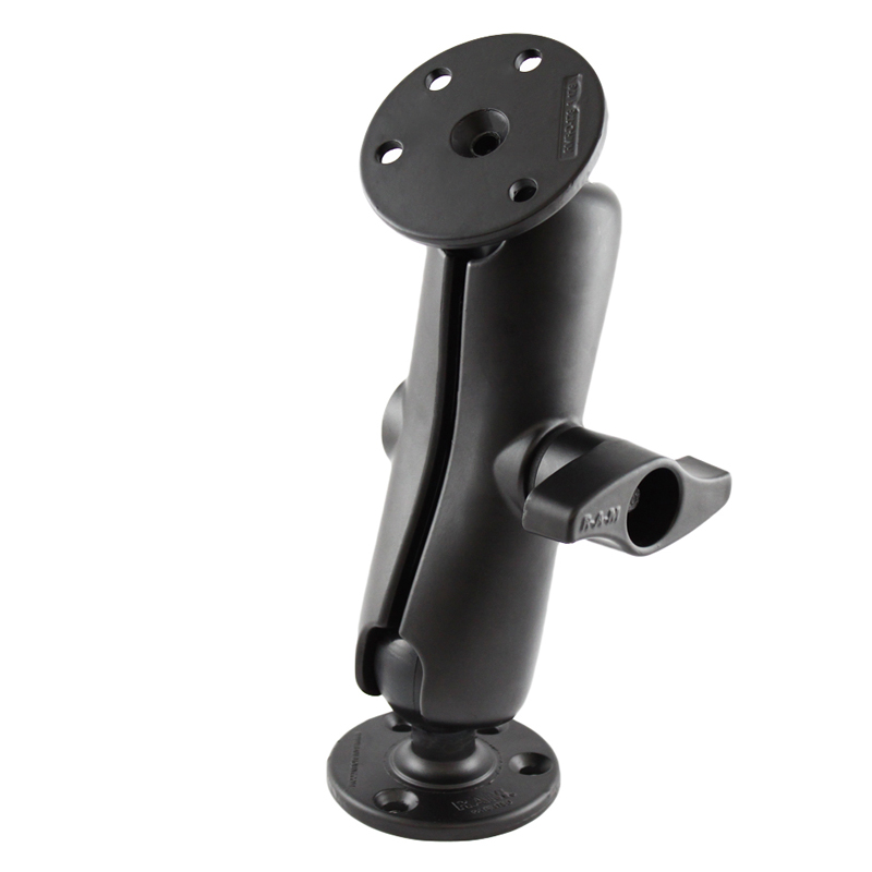 RAM-D-101U Doppel-Kugelhalterung Standard mit 2 x Round Base aus Aluminium 1