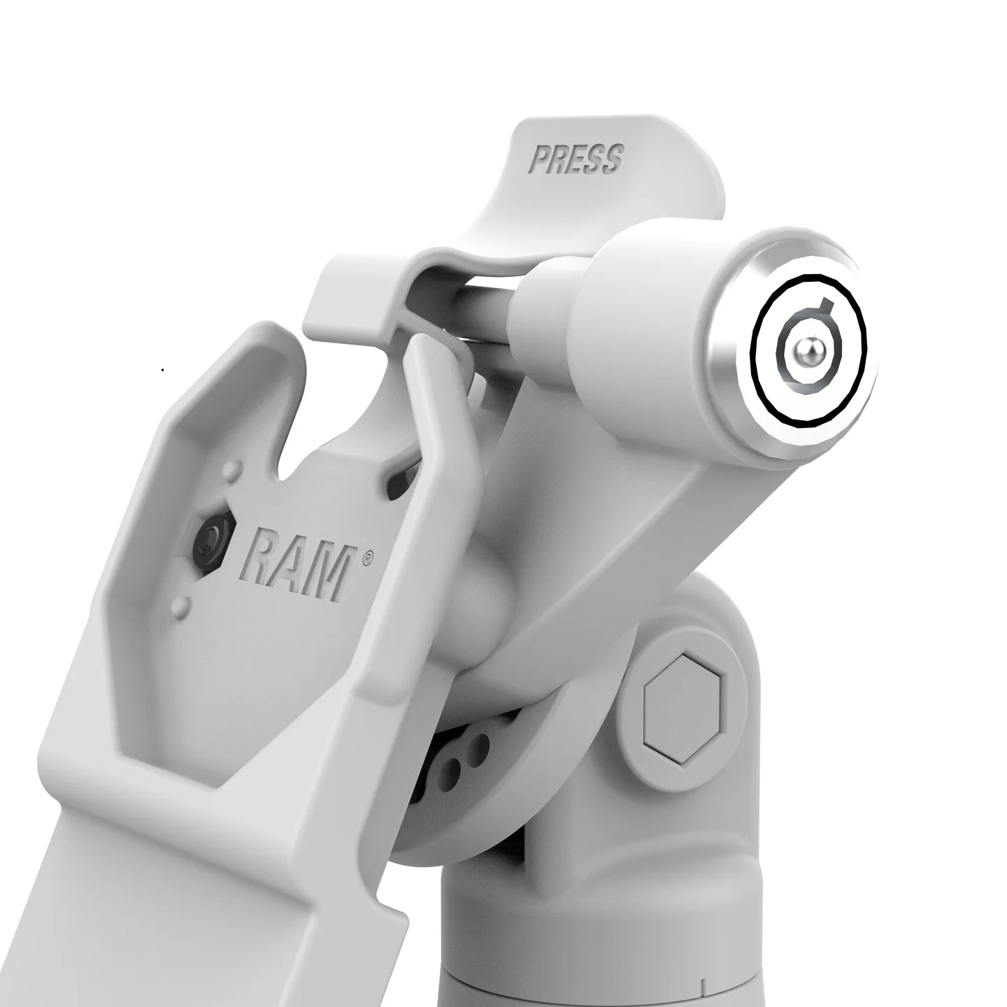 RAM-GDS-DOCKLR-D14-U1C-GRY GDS® Uni-Conn™ Tilt & Swivel Ladedock mit USB-C, abschließbar, grau 5