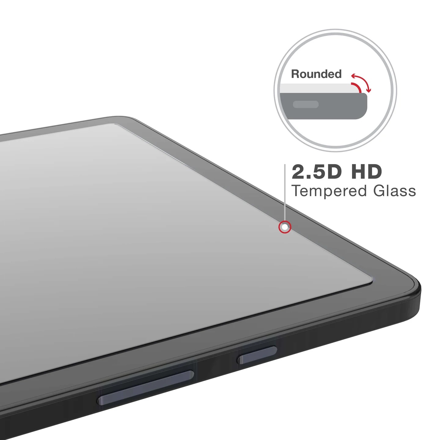 RAP-SKIN-SP-2 RAM® Panzerglas-Displayschutz für Samsung Tab A11+ & A9+ in Thin-Case™ 3