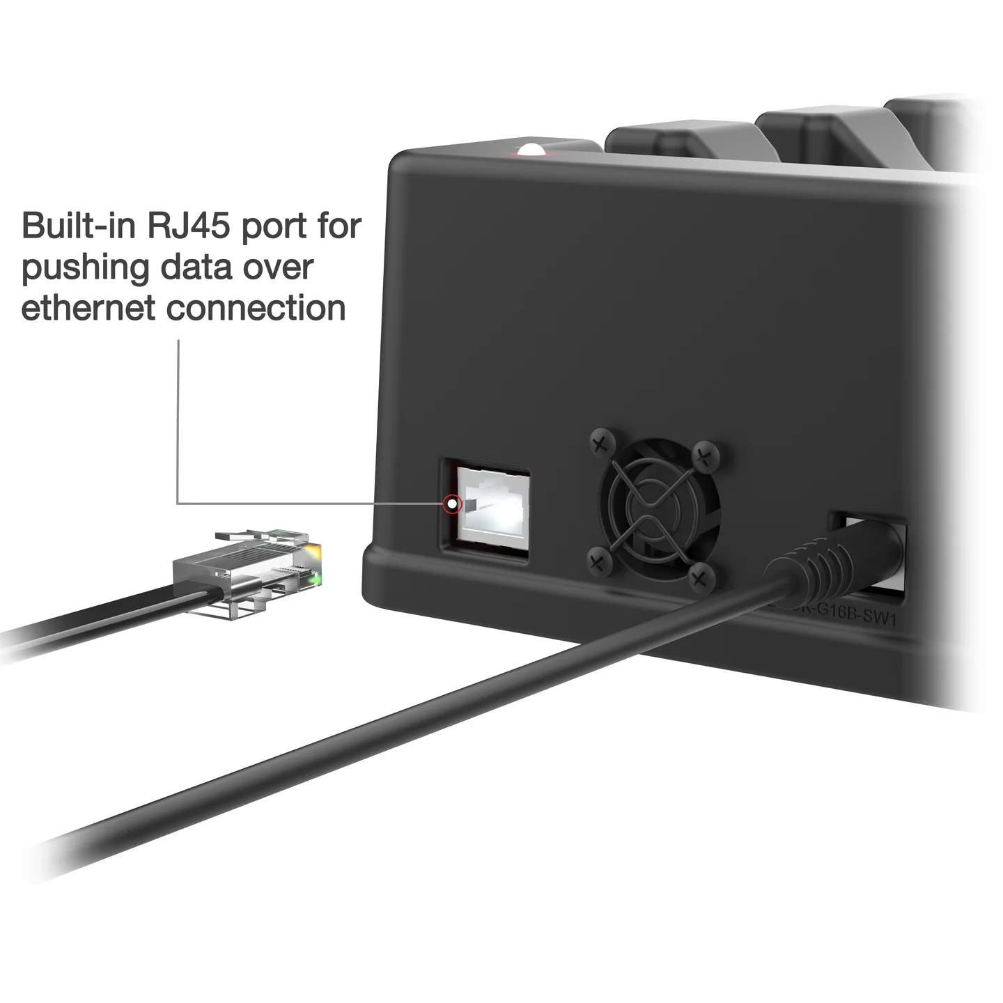 RAM-GDS-DOCK-6G16-SW1 GDS 6 fach Tisch-Ladestation mit 1x Netzwerkanschluss für Tablets in IntelliSkin 3