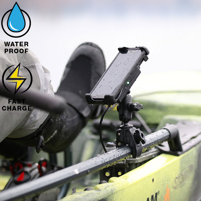 RAM-B-400-A-UN14W-V7M Quick-Grip induktive Motorrad-Halterung mit Tough-Claw & Ladegerät 6