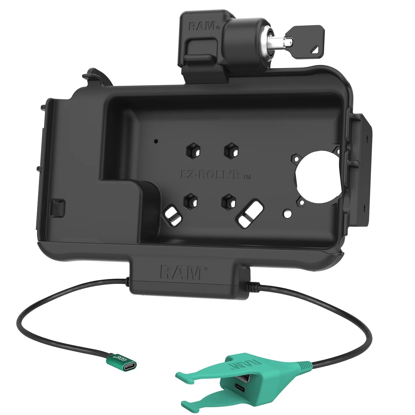 RAM-HOL-SAM58CPKLN-CAU GDS abschließbares Daten- u. Ladedock USB-C & 2 Data USB-A/-C 4