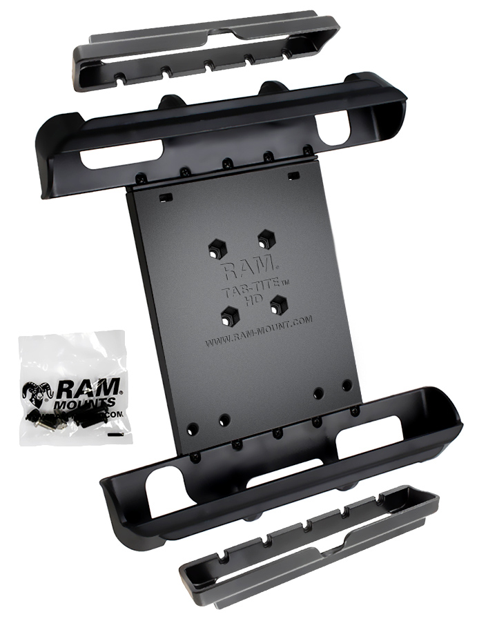 RAM-HOL-TAB-IPADU Universal Tab-Tite Halteschale mit Endkappen für iPad mini 1-3 & iPad 1-4 1