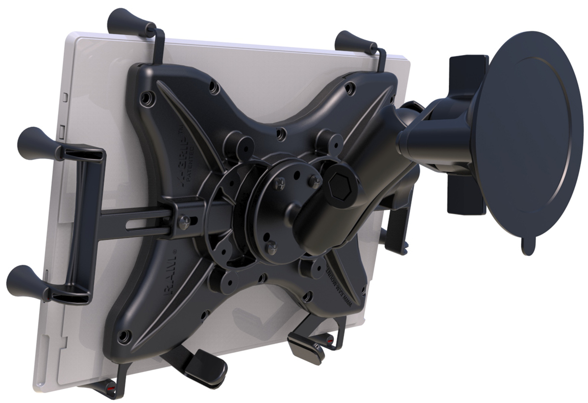 RAM-B-166-UN11U X-Grip mit Twist-Lock Saugnapfbasis für große Tablets 3