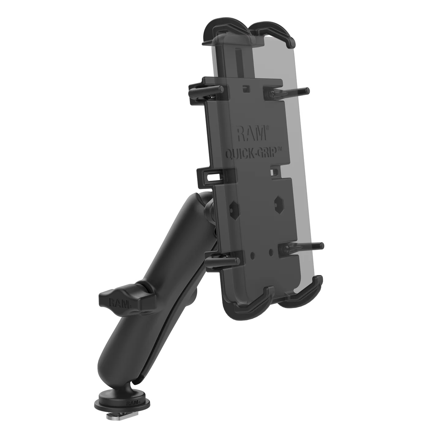 RAM-HOL-PD4-C-354-TRA1U Quick-Grip™ XL Universalhalterung große Smartphones - Track Ball™ Basis, lang 1