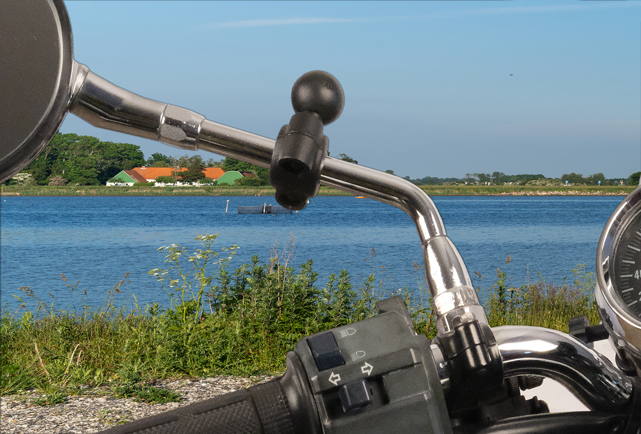 EC-B-408-37-62-PD4U Motorrad-Halterung mit Rückspiegel-Basis und Quick-Grip 4