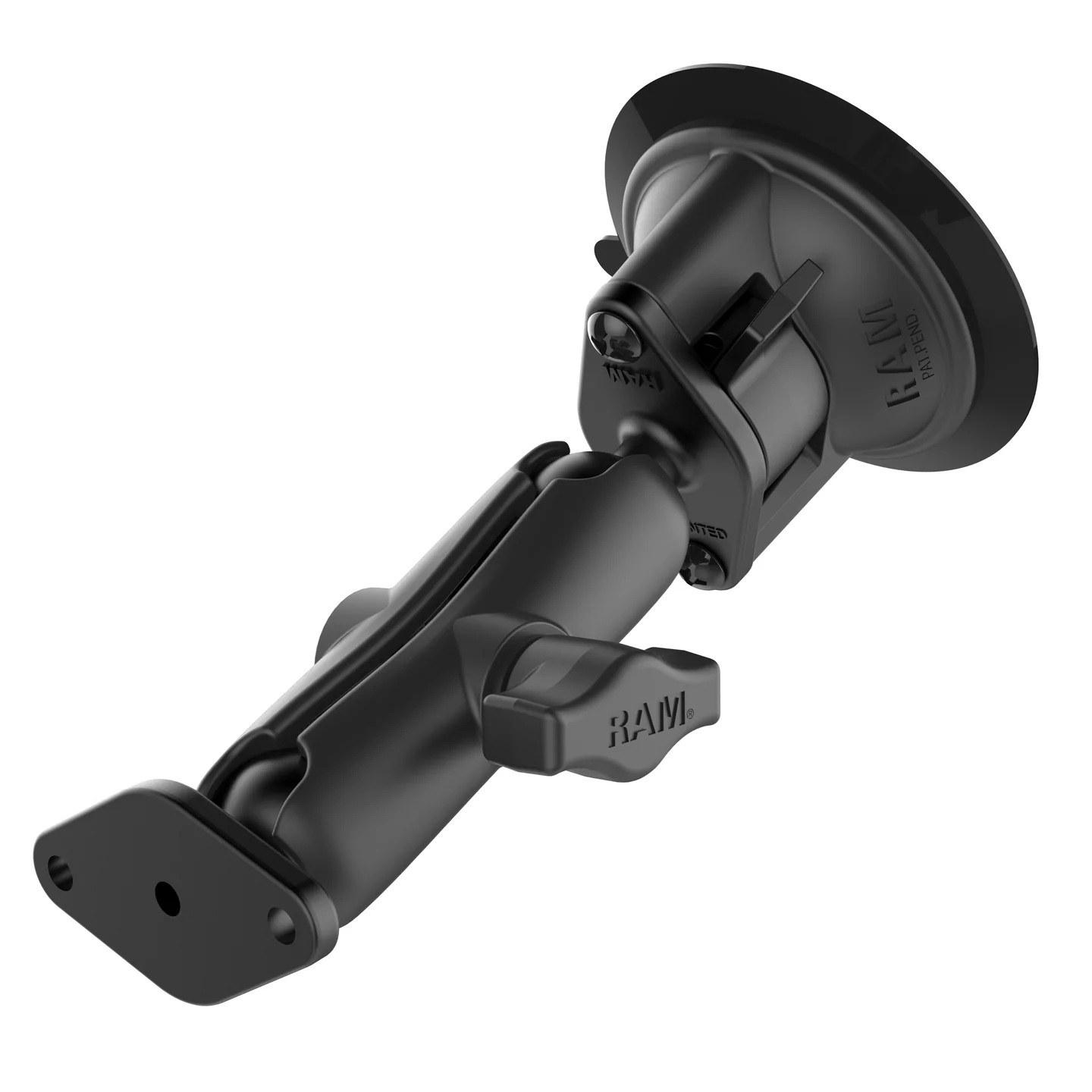 RAM-B-166-PD3 RAM Mounts Quick-Grip mit Twist-Lock Saugnapfbasis, Socket-Arm medium 4