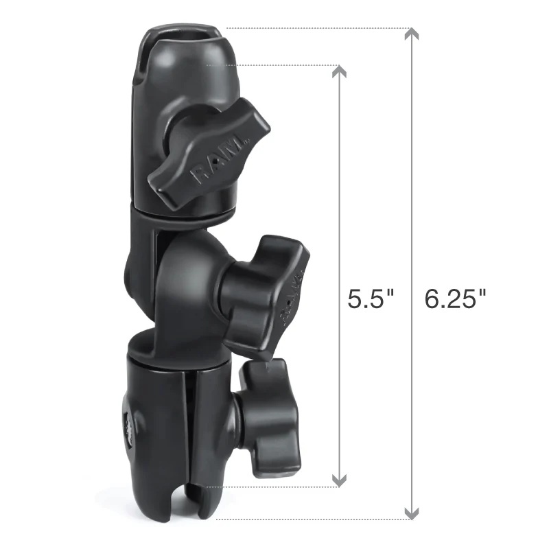 RAP-B-200-2U Socket Arm für B-Systeme mit 360° und 180° Drehgelenken, Kompositmaterial 2