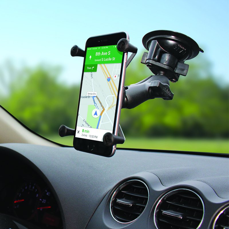 RAM-B-166-UN7U X-Grip für Smartphones mit Twist-Lock Saugnapfbasis (Universalhalterung). 4