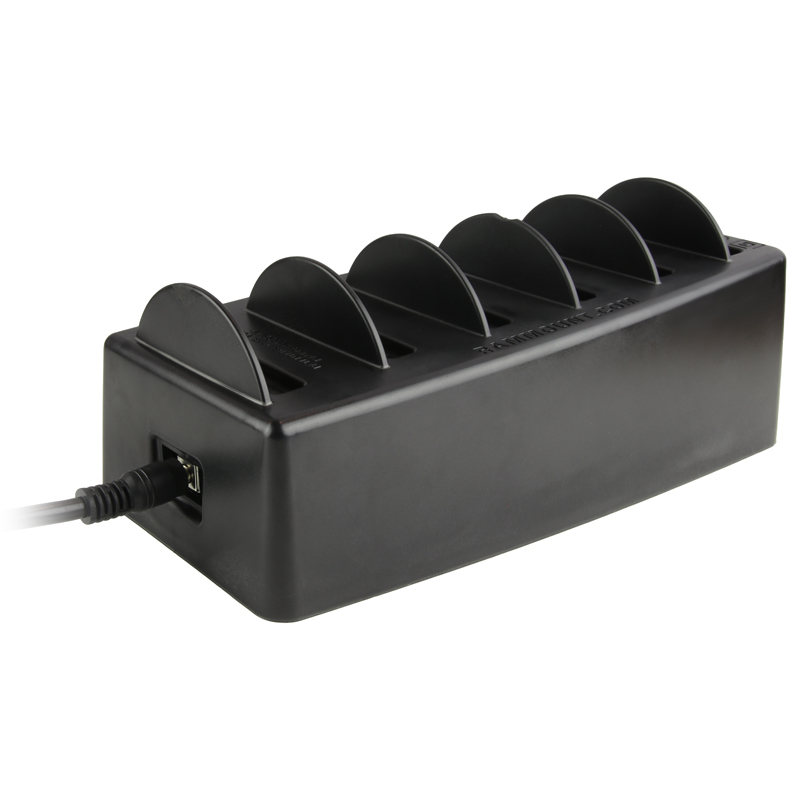 RAM-GDS-DOCK-6G1PD-NGU GDS 6-Port Tischladestation für Geräte in IntelliSkin Next Gen 3