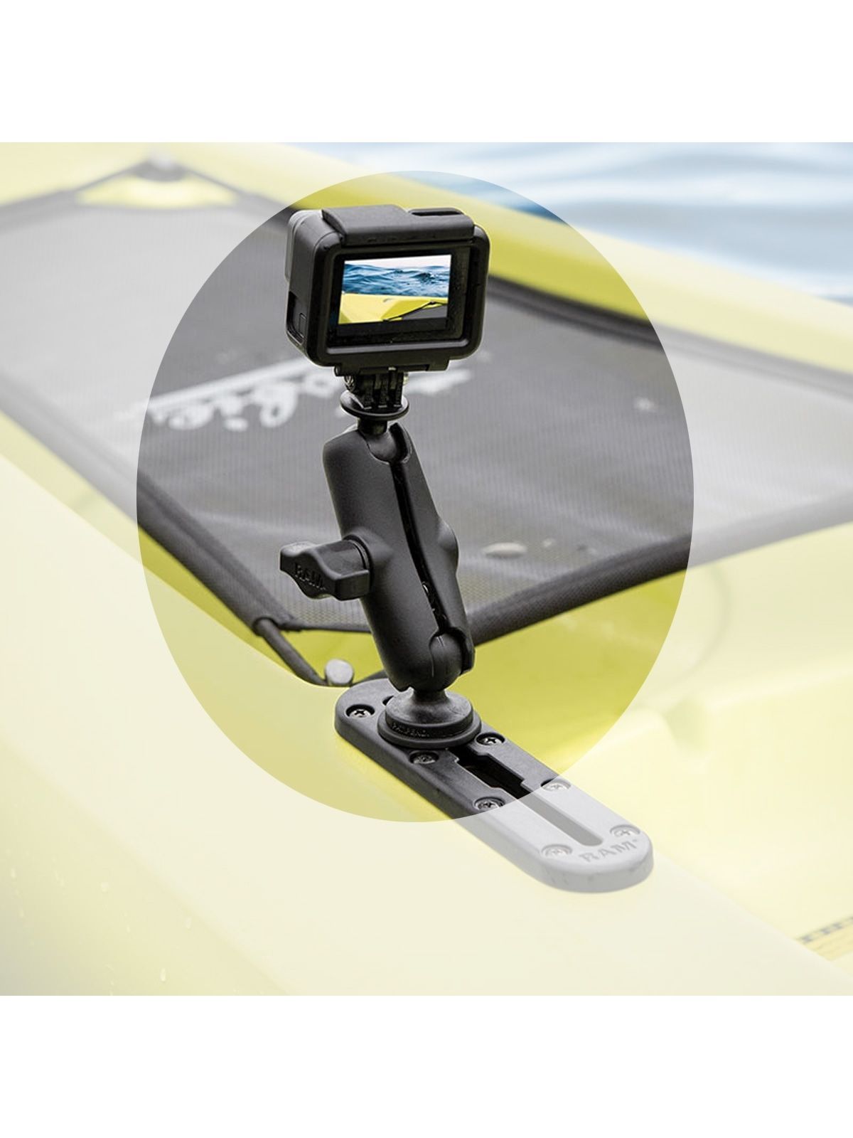 RAP-B-354U-TRA1 Ram Mount Track Ball B-Kugel Adapter mit T-Bolt-Befestigung für Schienensysteme 5