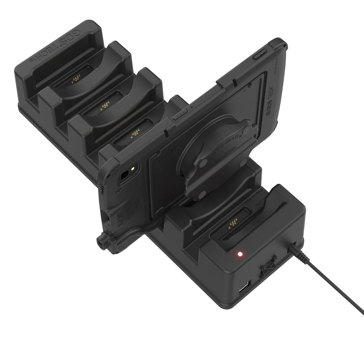 RAM-GDS-DOCK-6G16-SW1 GDS 6 fach Tisch-Ladestation mit 1x Netzwerkanschluss für Tablets in IntelliSkin 5