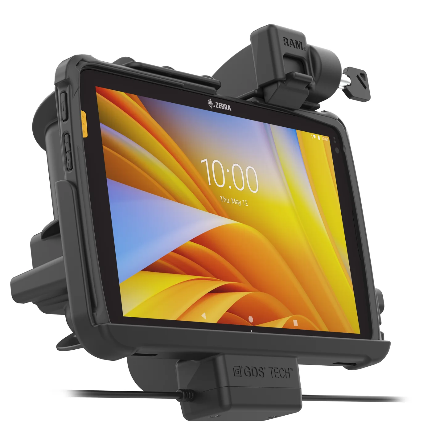 RAM-GDS-SOCKL-ZE21PU GDS Ladedock für Zebra ET4x 10" Tablet mit IntelliSkin (Abschließbar) 5