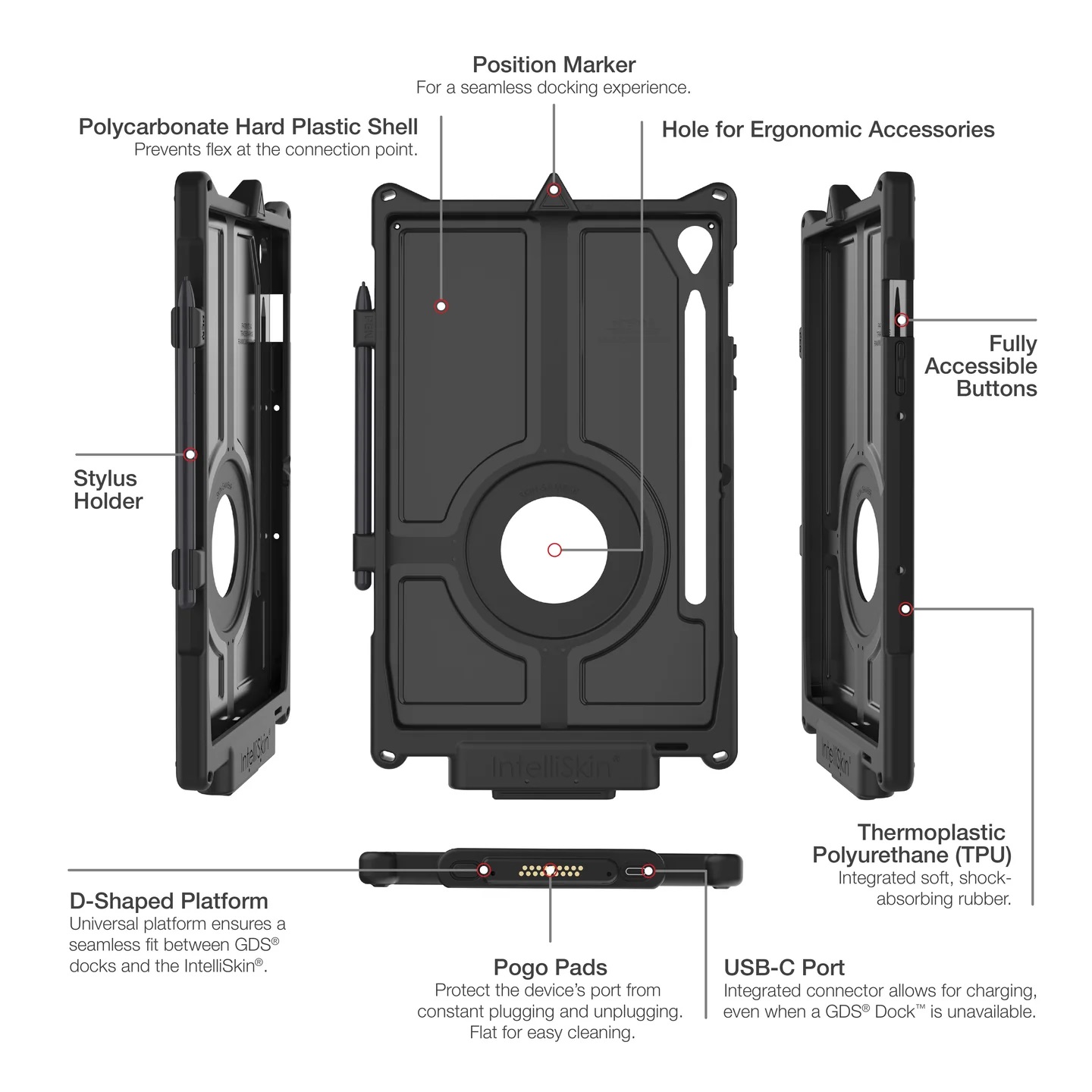 RAM-GDS-SKIN-SAM87-NG IntelliSkin® Next Gen für Samsung Galaxy Tab S9 FE+ 4