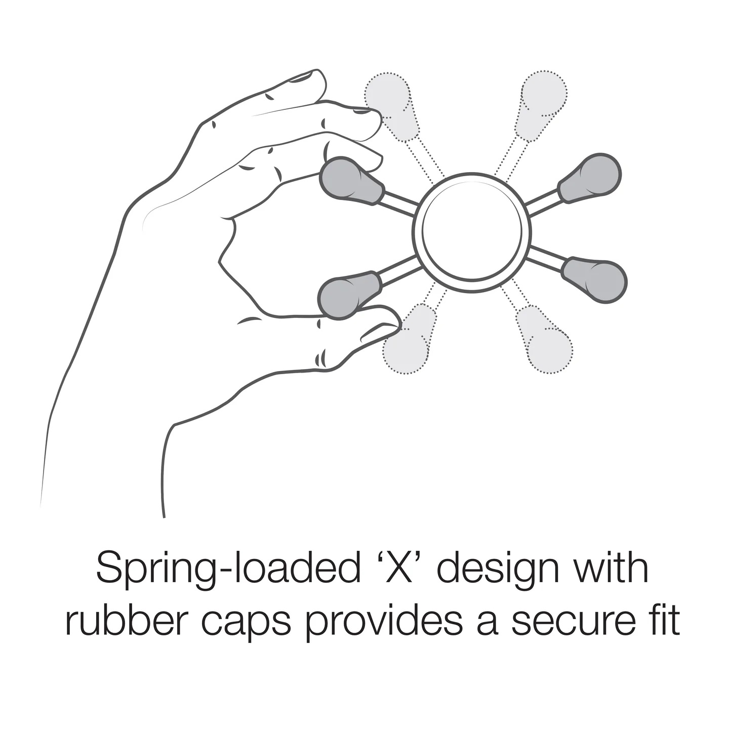 RAP-460-UN7U small X-Grip Smartphone Halter mit Tough-Strap Lenkerbasis 9