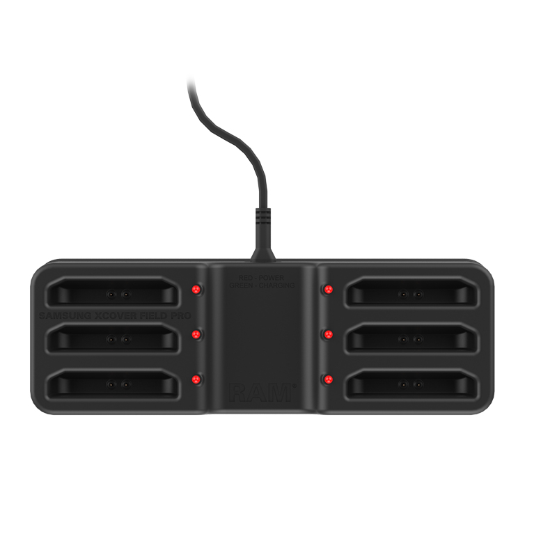 RAM-DOCK-6G-SAM72PU RAM 6-Port Ladedock für Samsung X-Cover Field Pro 3