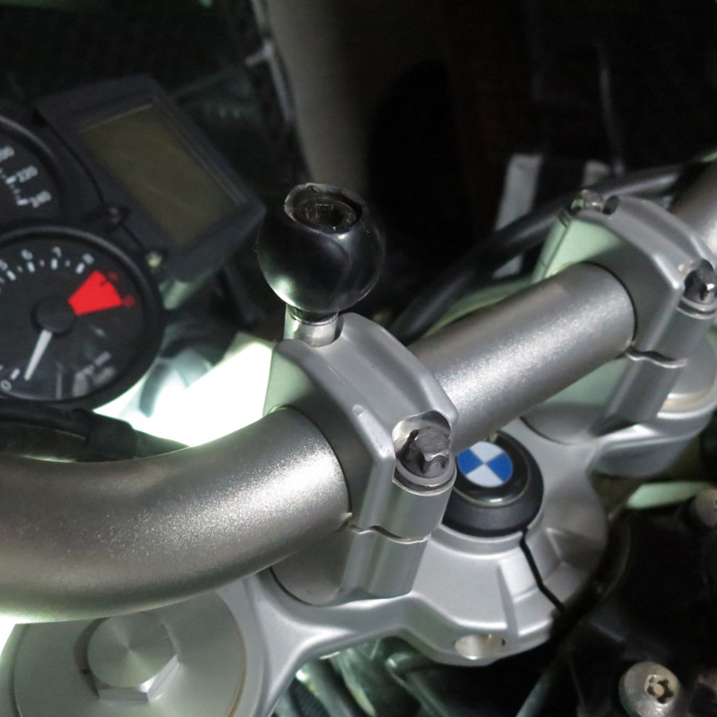 RAM-B-367U Ram Mount Motorrad-Lenkerbolzen-Schraubkopfadapter mit B-Kugel und M8-Schrauben 4