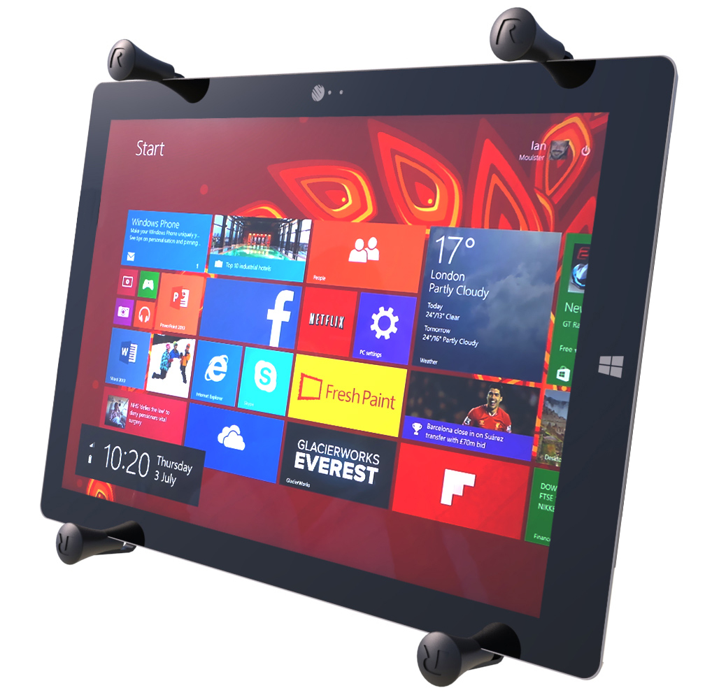 RAM-HOL-UN11U X-Grip Universalhalteklammer für 12-13 Zoll Tablets 2