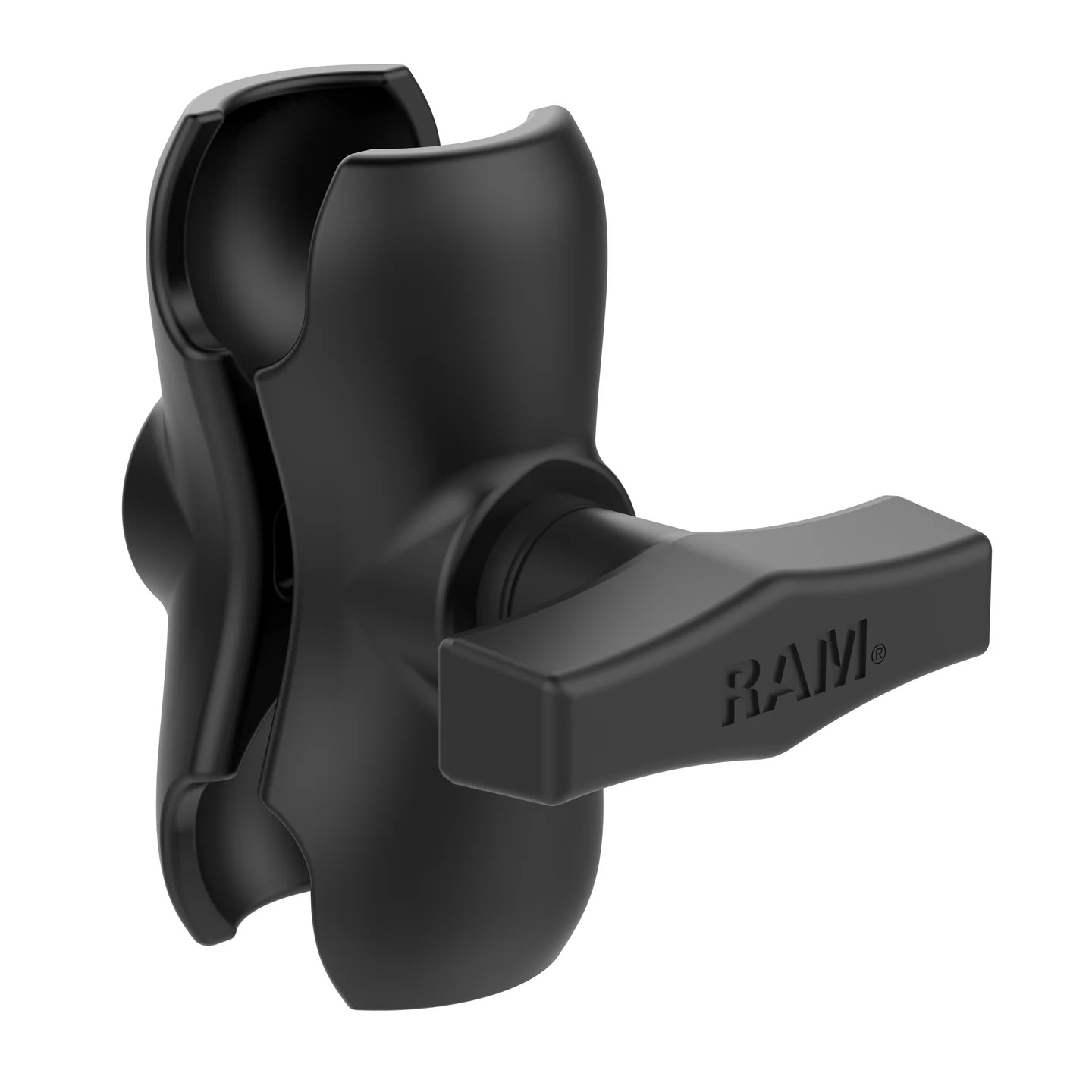 RAM-101U-B Doppel-Kugelhalterung kurz mit 2 x Round Base aus Aluminium 3