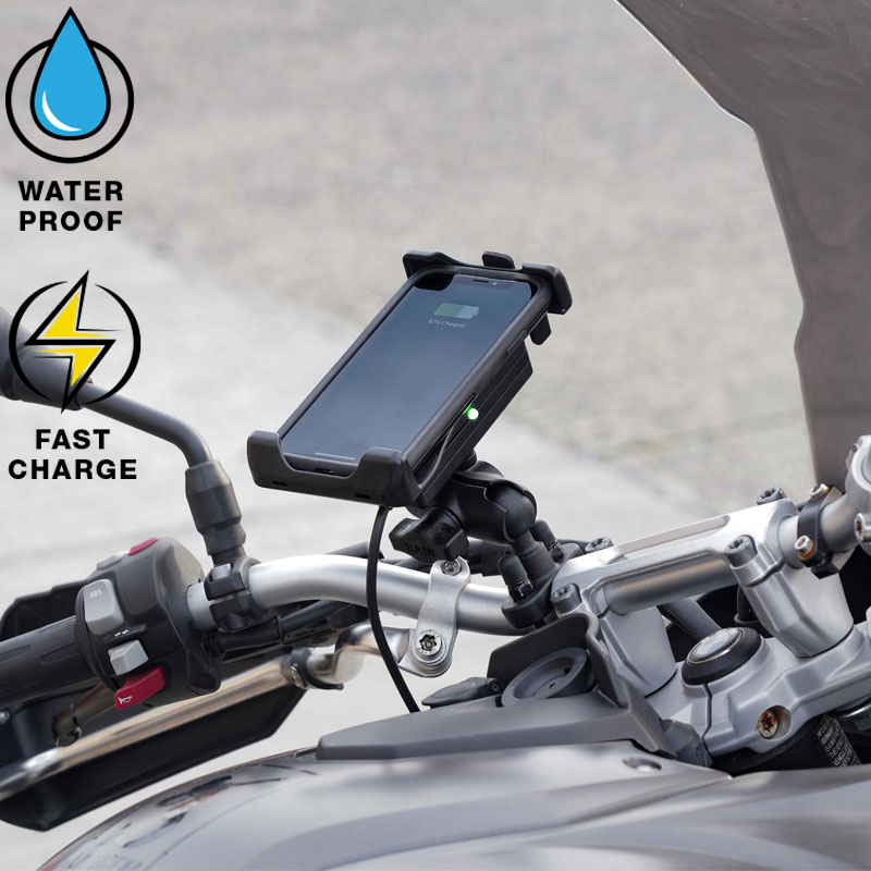 RAM-HOL-UN14WB-V7M Induktive Quick-Grip Halterung mit Einhand - Federauszug und Ladegerät 4