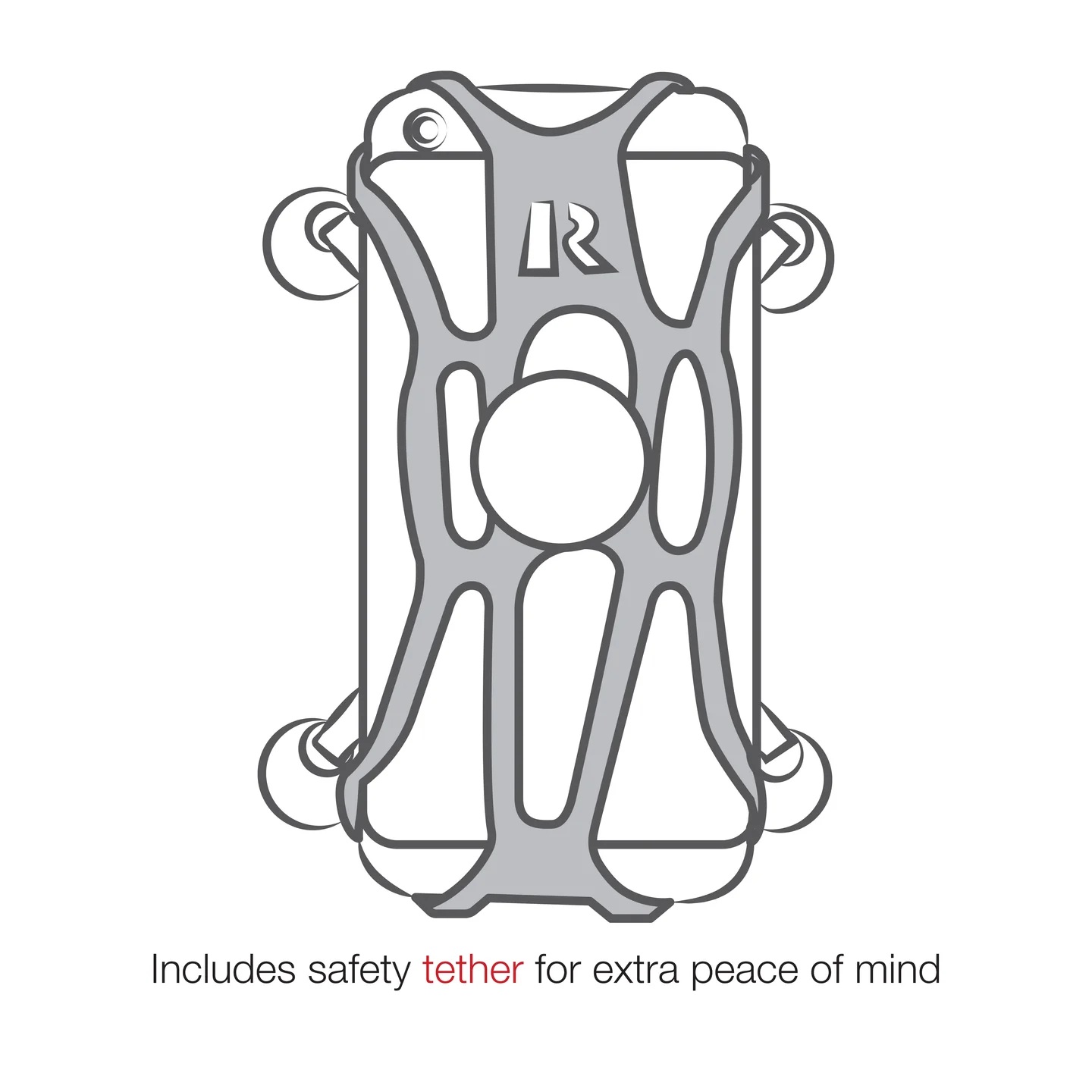 RAM-B-400-A-HOL-UN7BU X-Grip Universalhalteklammer klein, B-Arm kurz, kleine Tough-Claw Klemme 8