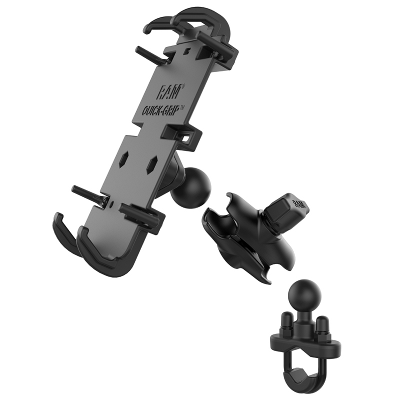 RAM-B-149Z-A-PD4U Quick-Grip XL für große Smartphones - Bügelschelle 0,5-1,25", kurzer Arm 2