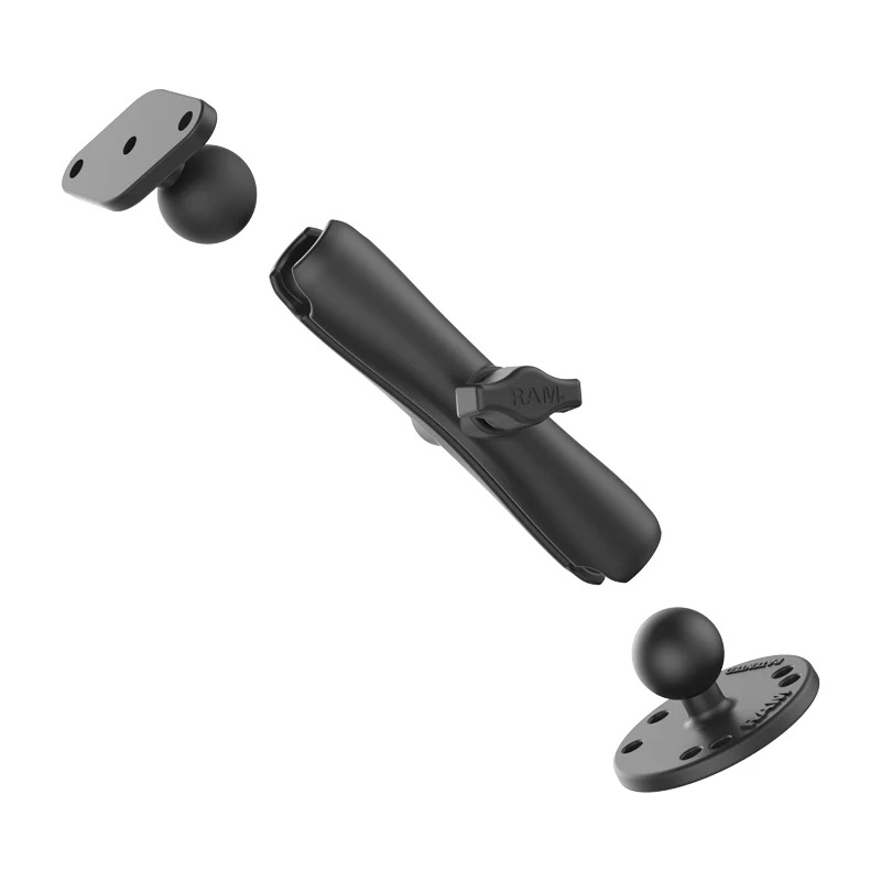 RAM-B-138U-C Ram Mount B-Arm-Basisset lang aus Aluminium mit Diamond Base u. Round Base 1