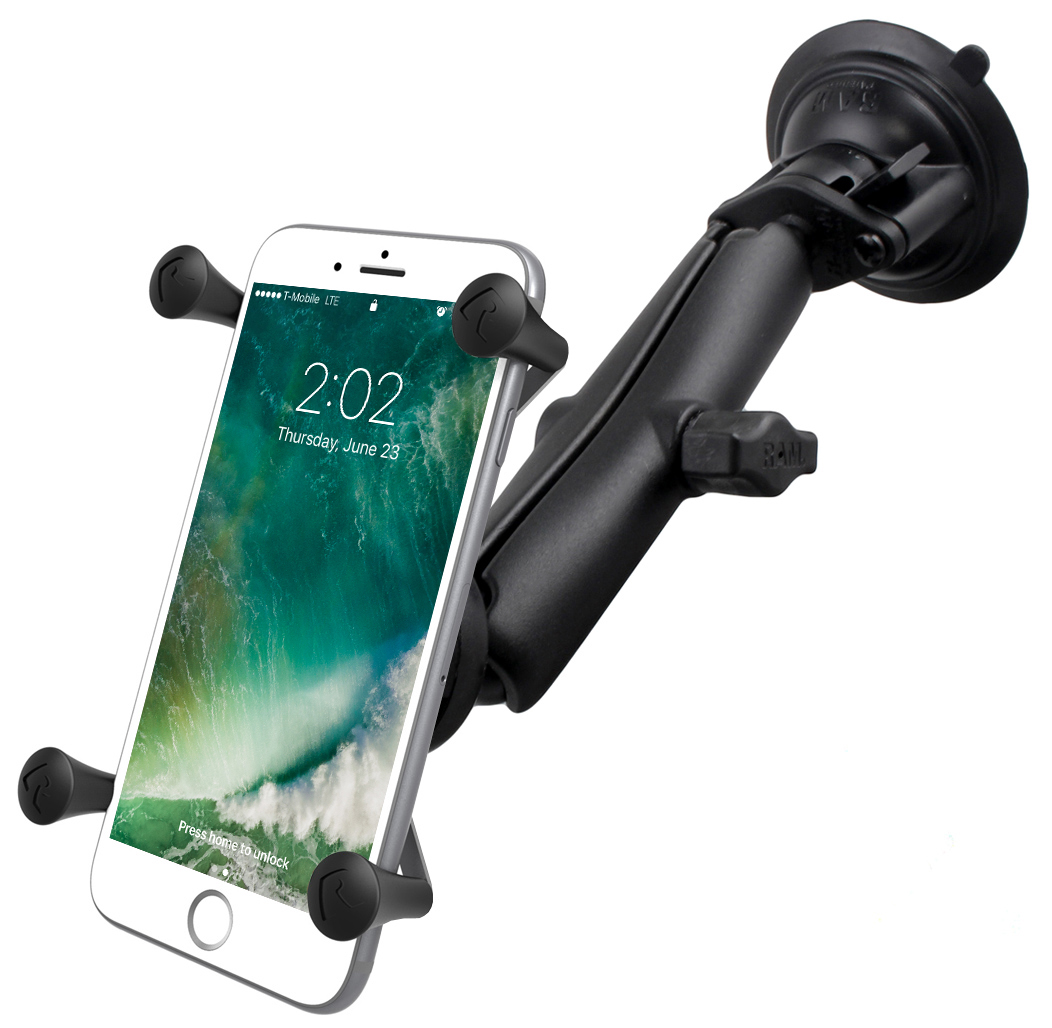 RAM-B-166-C-UN10U X-Grip für große Smartphones mit Twist-Lock Saugnapfbasis (einfach) 2