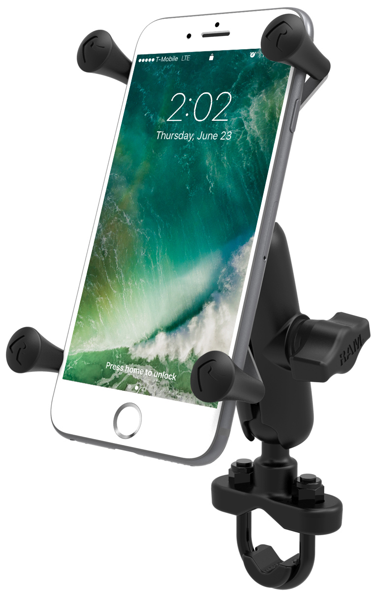 RAM-B-149Z-UN10U X-Grip Lenkerhalterung für große Smartphones mit Bügelschelle 0,5-1,25" 3