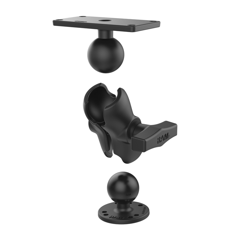 RAM-202-24-B-202U Schraubhalterung für Humminbird Helix 7 mit Geräteplatte 2