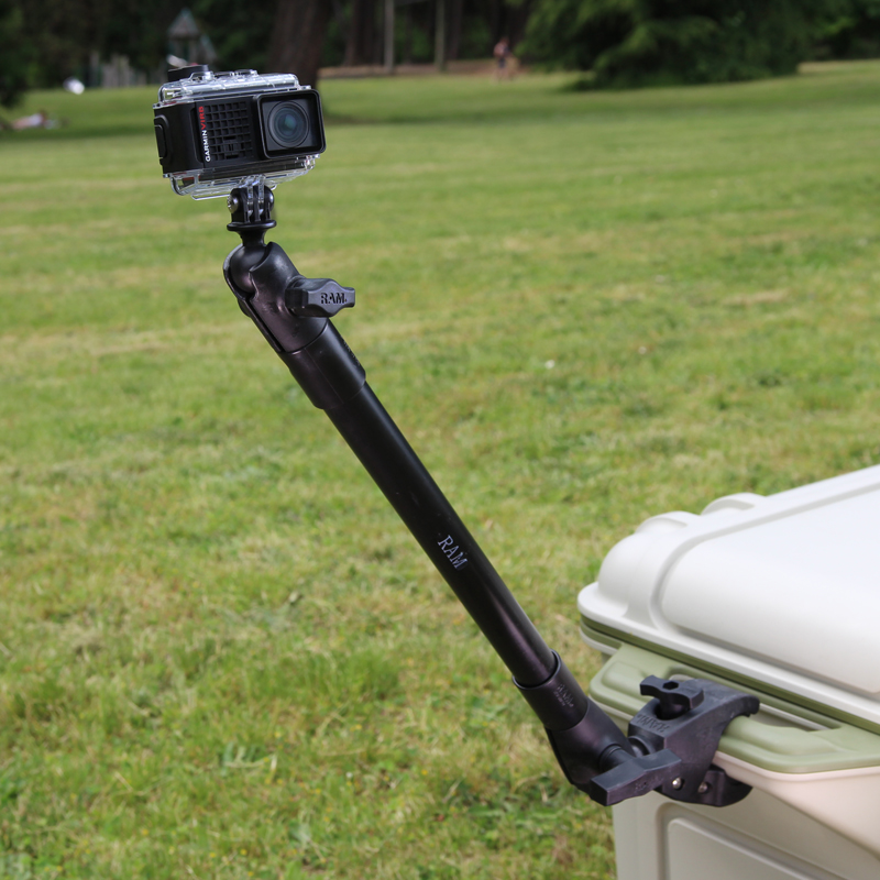 RAP-404-PP12-GOP1U Tough-Pole 22" Halterung mit Tough-Claw (mittel), GoPro Adapter 3
