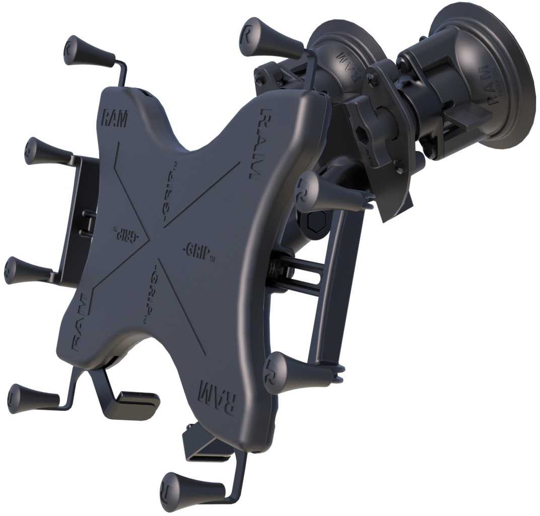 RAM-B-189-PIV1-UN11U Ram Mount X-Grip Set für 12-13 Zoll Tablets - Round Base, B-Arm, Doppelsaugnapf 4