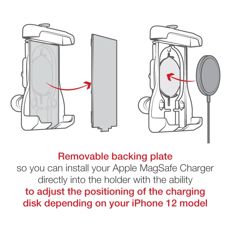 RAM-B-166-UN15WU Apple MagSafe Saugnapfhalterung mit Quick-Grip für iPhone 12-series 4