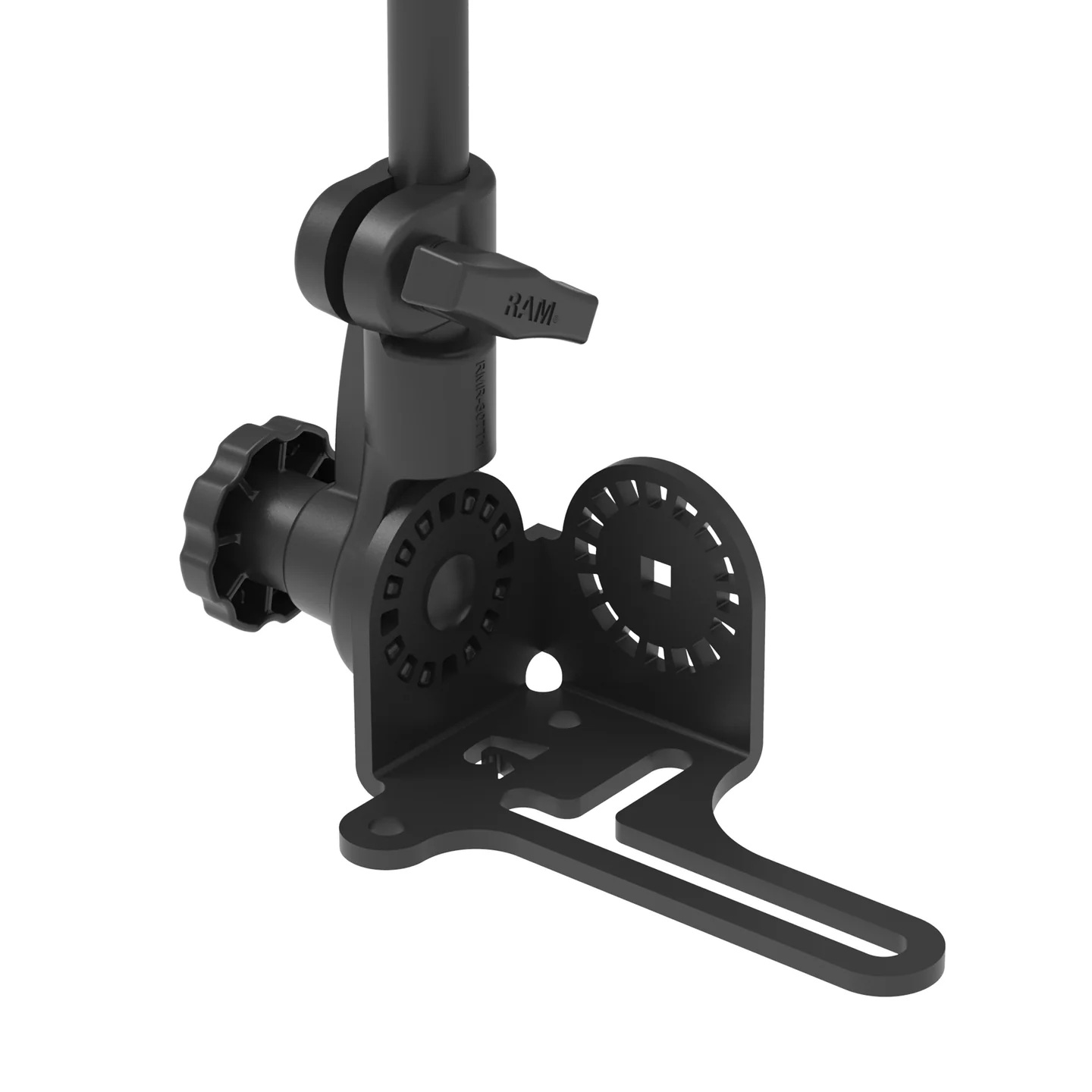 RAM-316-HDR-202-GMU POD HD Reverse Sitzschienenhalterset max. 65 cm mit Round Base 6