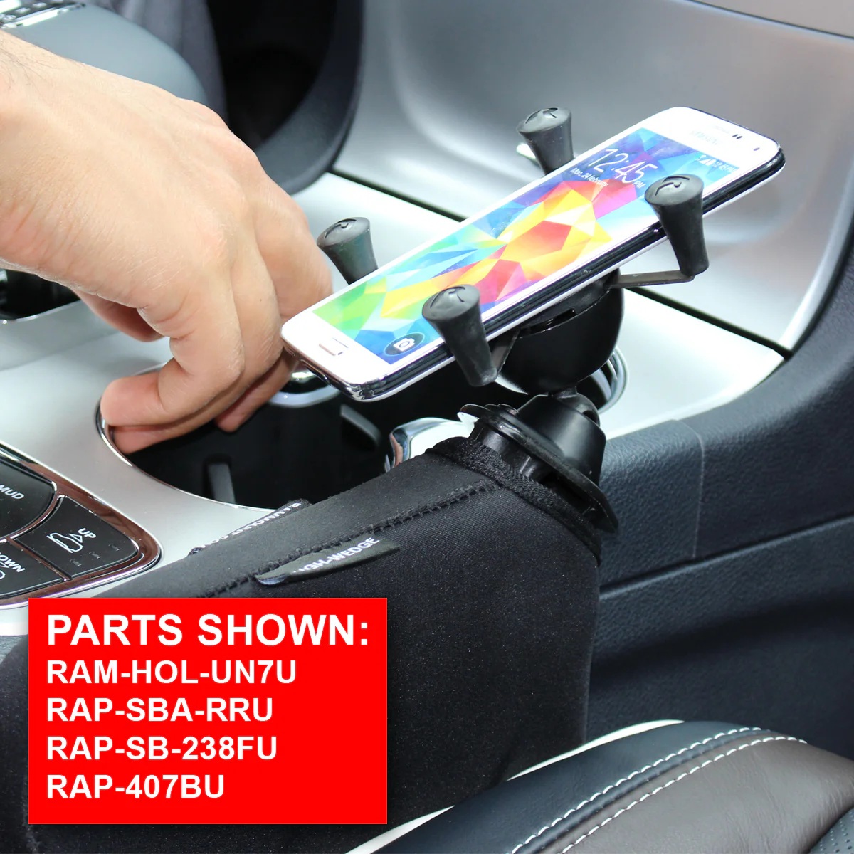 RAP-SB-407-UN10U large X-Grip Universalhalterung - Tough-Wedge Basis, langer Snap-Link-Adapter 4