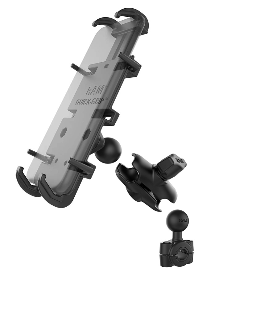 EC-B-408-37-62-PD4U Motorrad-Halterung mit Rückspiegel-Basis und Quick-Grip 3