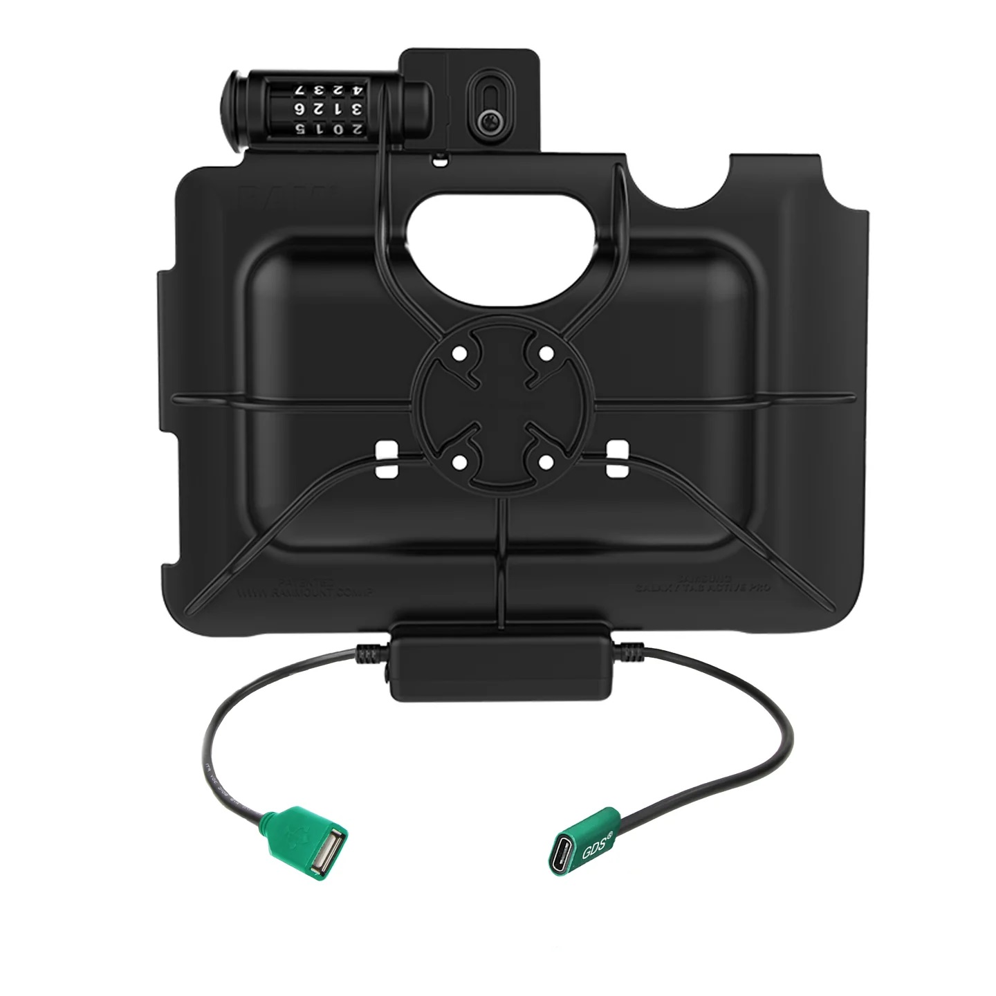 RAM-HOL-SAM57CPCL-1AU RAM®EZ-Roll'r™ Lade- und Datendock Tab Active4 Pro/Tab Active Pro/Zahlenschloss 4